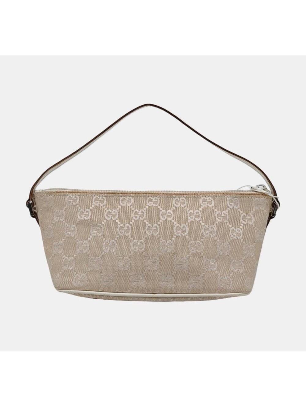 Gucci GG Canvas Boat Pochette Shoulder Bag — Beige - Picture 4 of 10